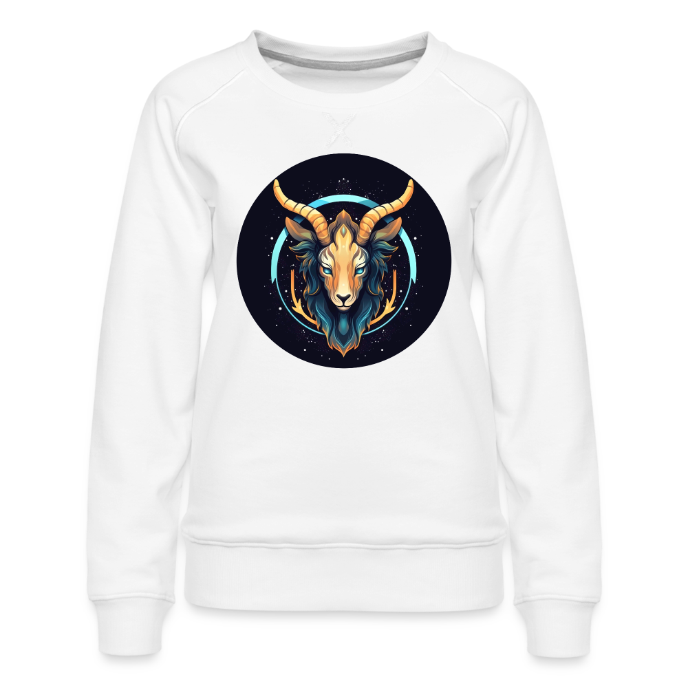 Women’s Mystic Capricorn Premium Sweatshirt - white