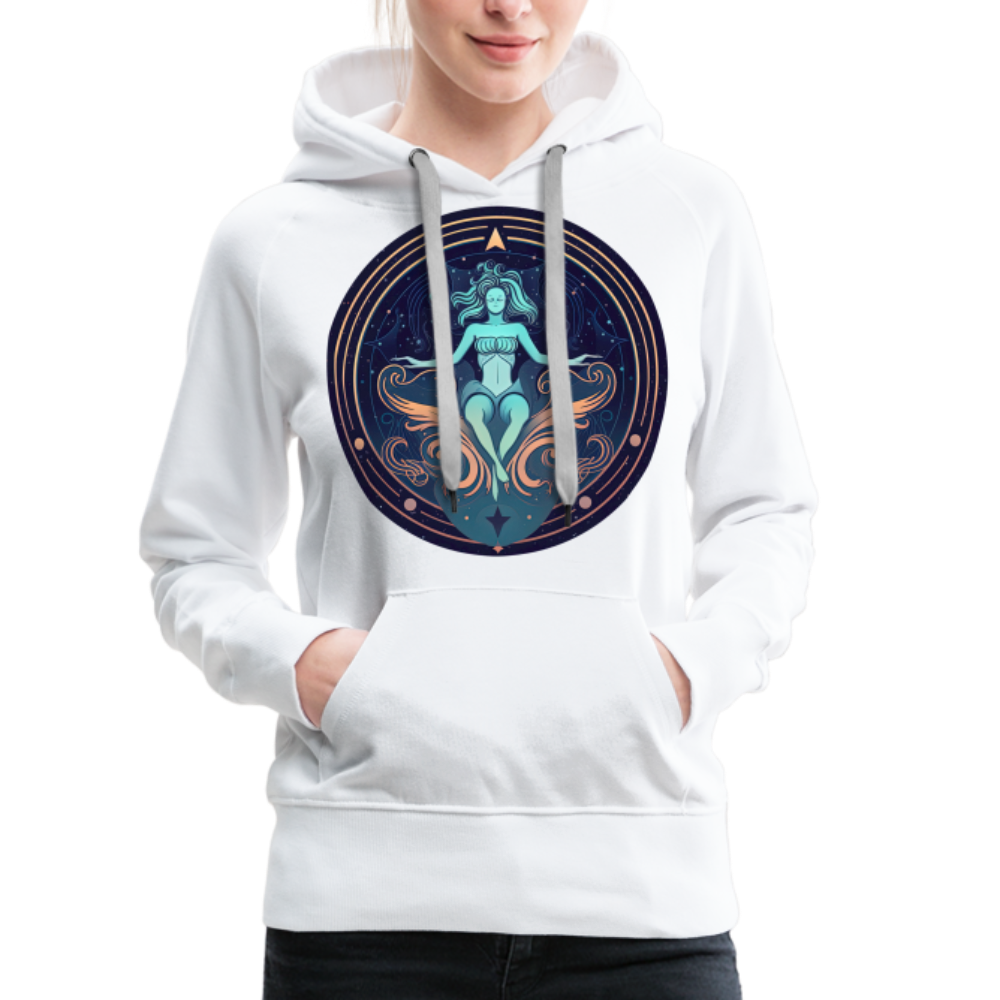 Women’s Mystic Aquarius Premium Hoodie - white