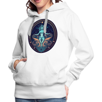 Thumbnail for Women’s Mystic Aquarius Premium Hoodie - white