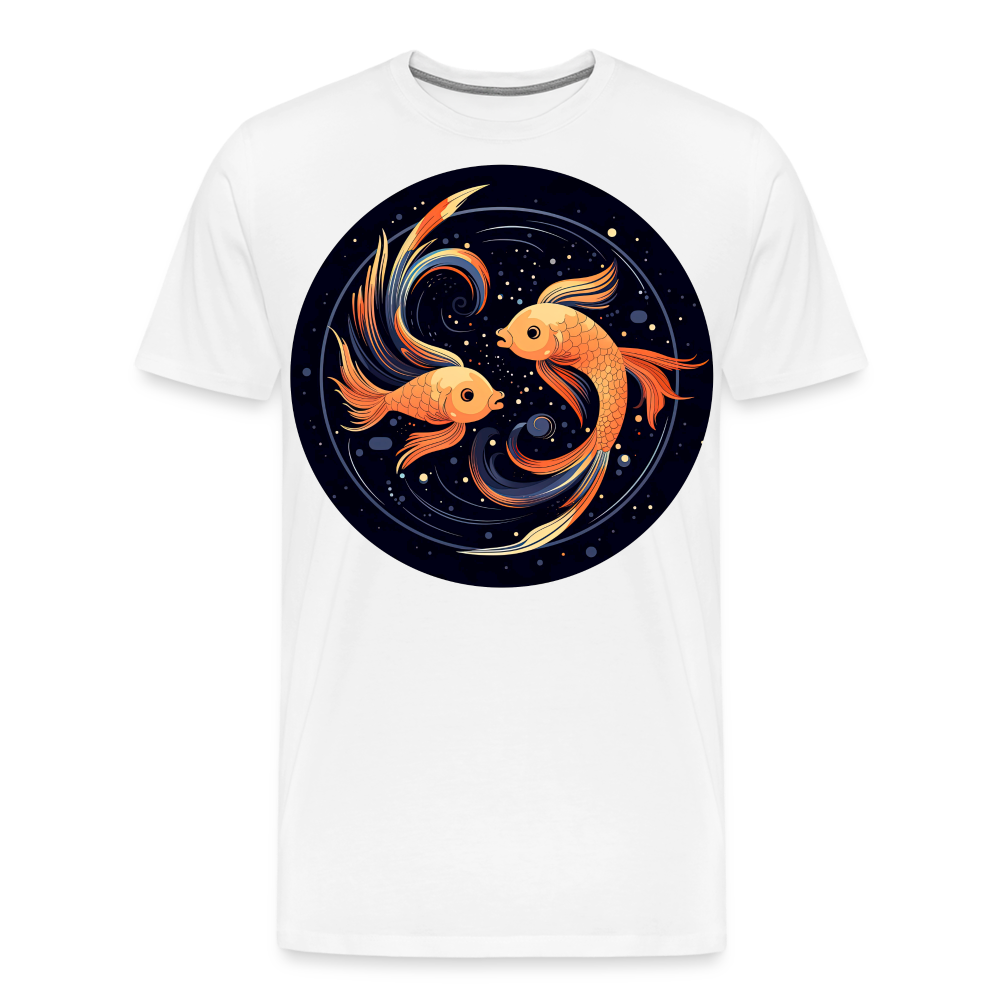 Men's Mystic Pisces Premium T-Shirt - white