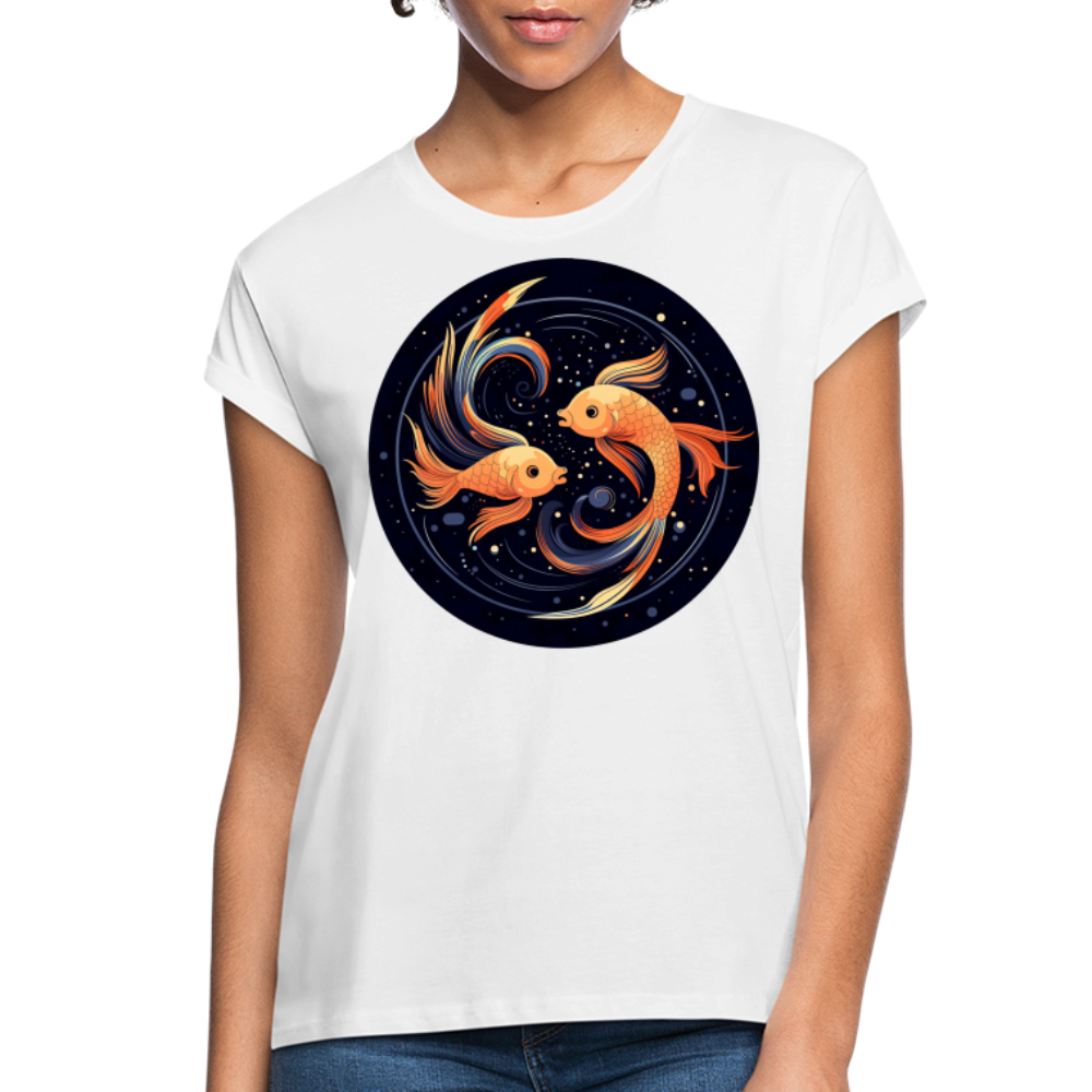 Women's Mystic Pisces Relaxed Fit T-Shirt - white