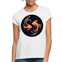 Thumbnail for Women's Mystic Pisces Relaxed Fit T-Shirt - white