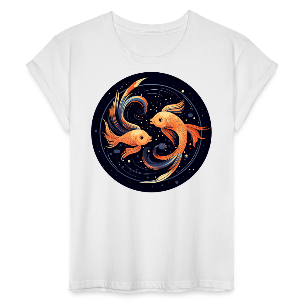 Women's Mystic Pisces Relaxed Fit T-Shirt - white