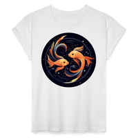 Thumbnail for Women's Mystic Pisces Relaxed Fit T-Shirt - white