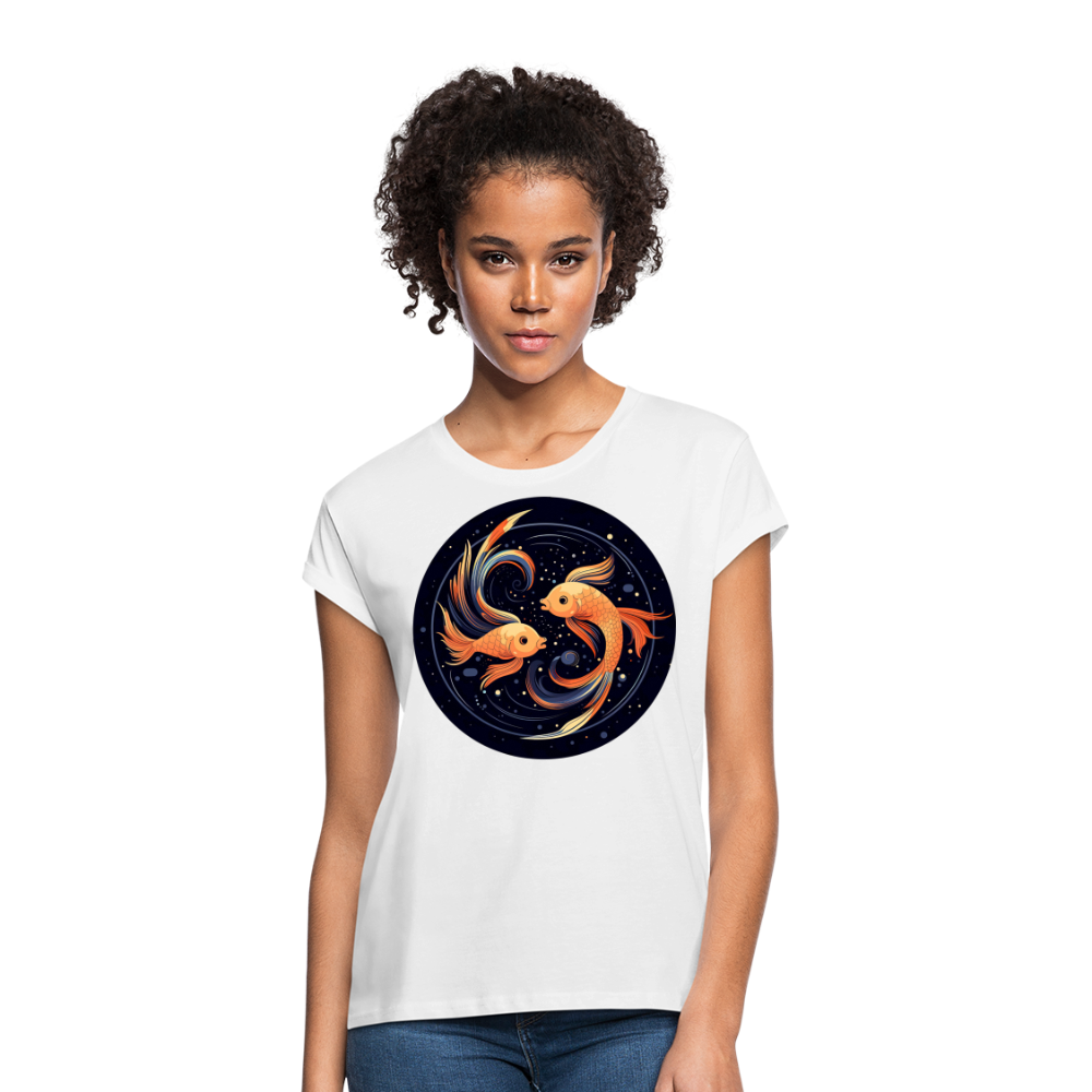 Women's Mystic Pisces Relaxed Fit T-Shirt - white