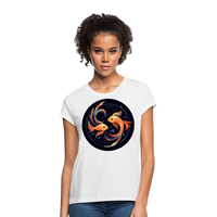 Thumbnail for Women's Mystic Pisces Relaxed Fit T-Shirt - white