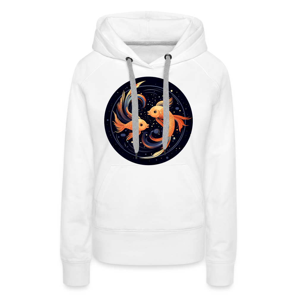 Women’s Mystic Pisces Premium Hoodie - white