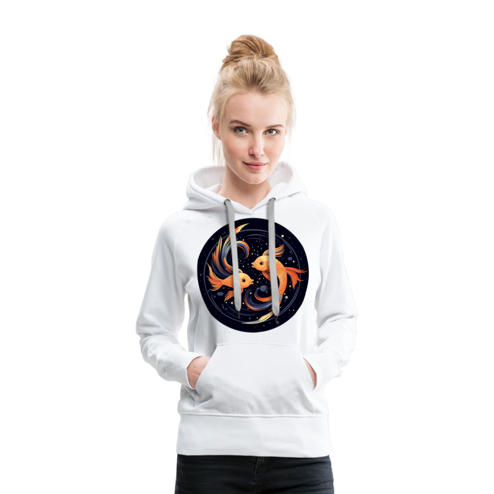 Women’s Mystic Pisces Premium Hoodie - white