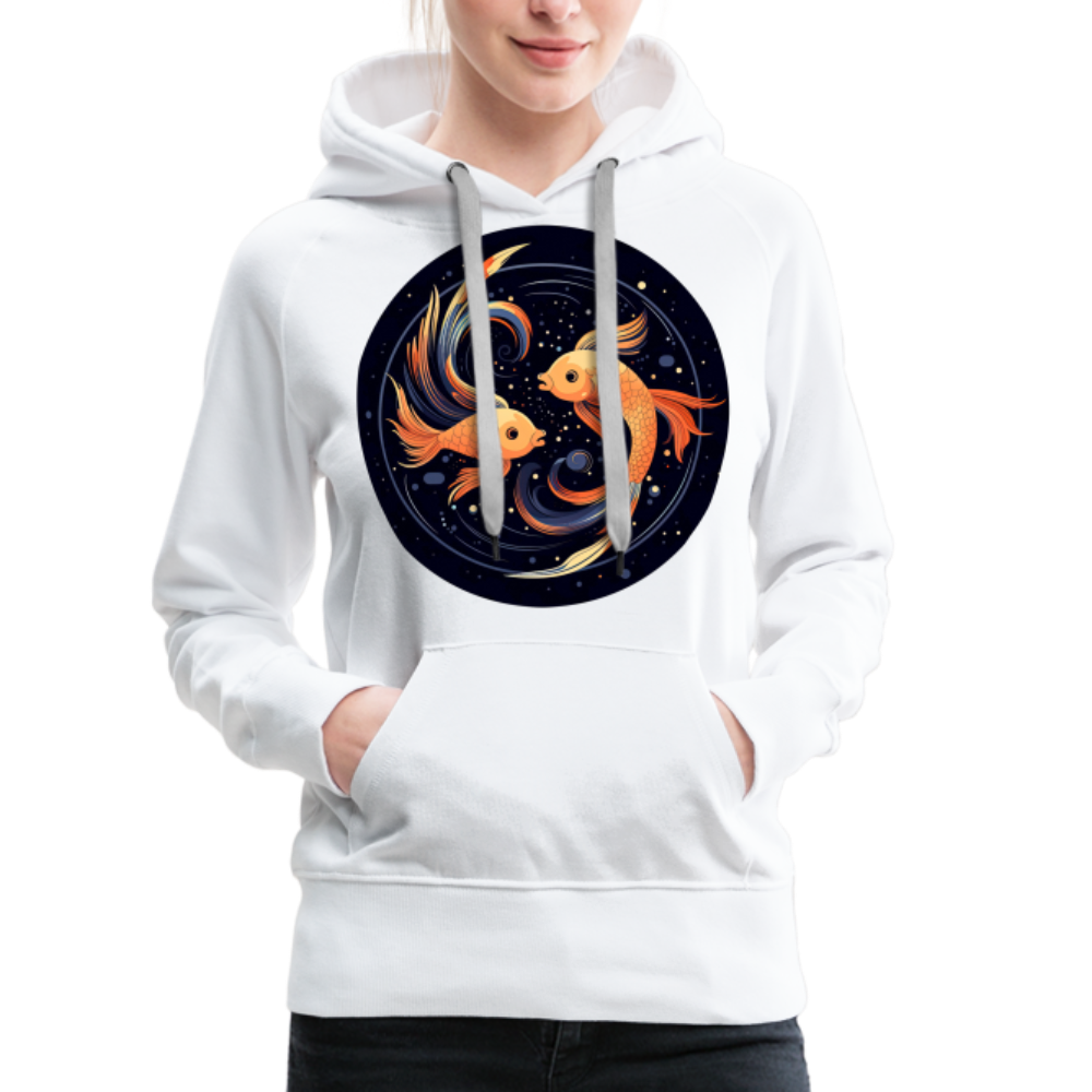 Women’s Mystic Pisces Premium Hoodie - white