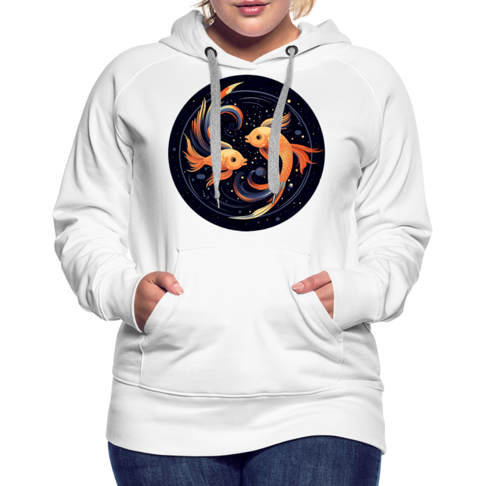 Women’s Mystic Pisces Premium Hoodie - white