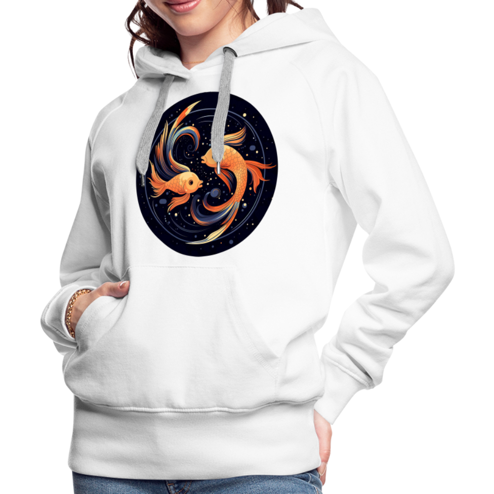 Women’s Mystic Pisces Premium Hoodie - white