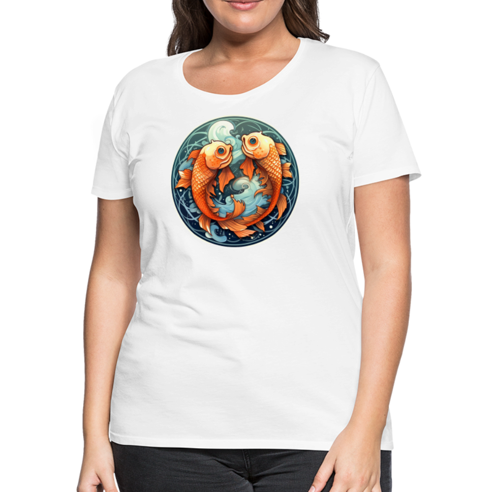 Women’s Symbol Pisces Premium T-Shirt - white