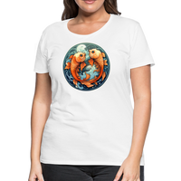 Thumbnail for Women’s Symbol Pisces Premium T-Shirt - white