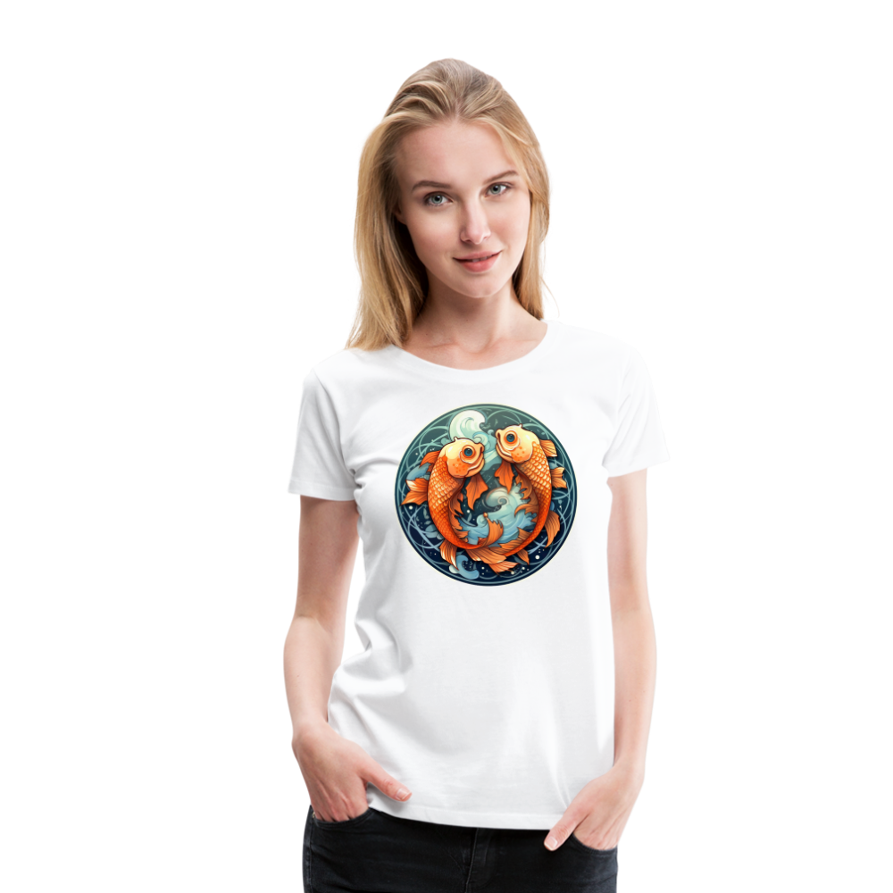 Women’s Symbol Pisces Premium T-Shirt - white