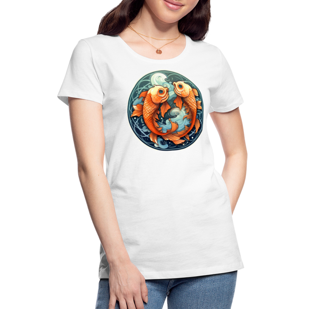 Women’s Symbol Pisces Premium T-Shirt - white