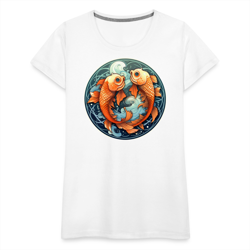 Women’s Symbol Pisces Premium T-Shirt - white