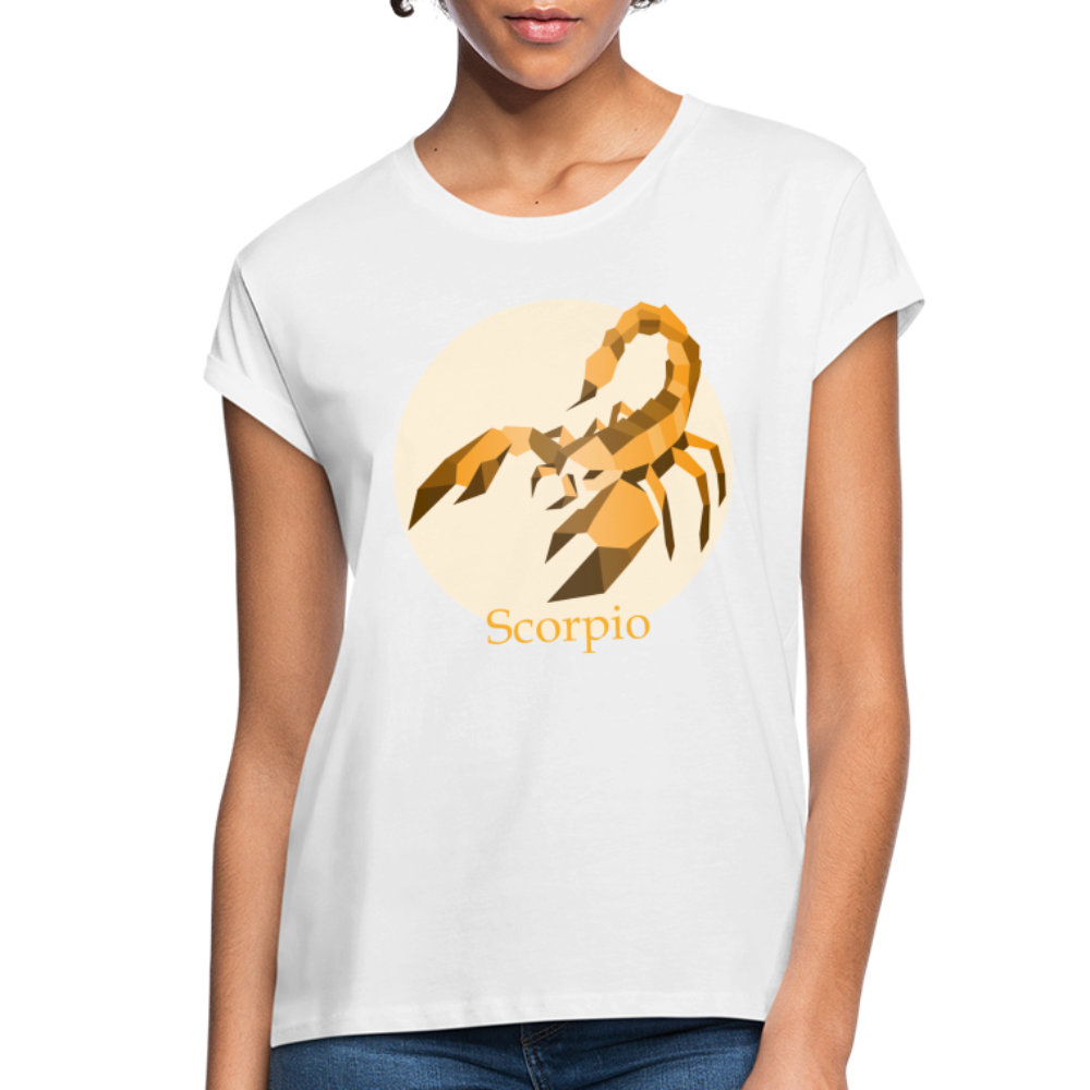 Women's Mosaic Scorpio Relaxed Fit T-Shirt - white