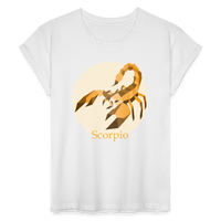 Thumbnail for Women's Mosaic Scorpio Relaxed Fit T-Shirt - white