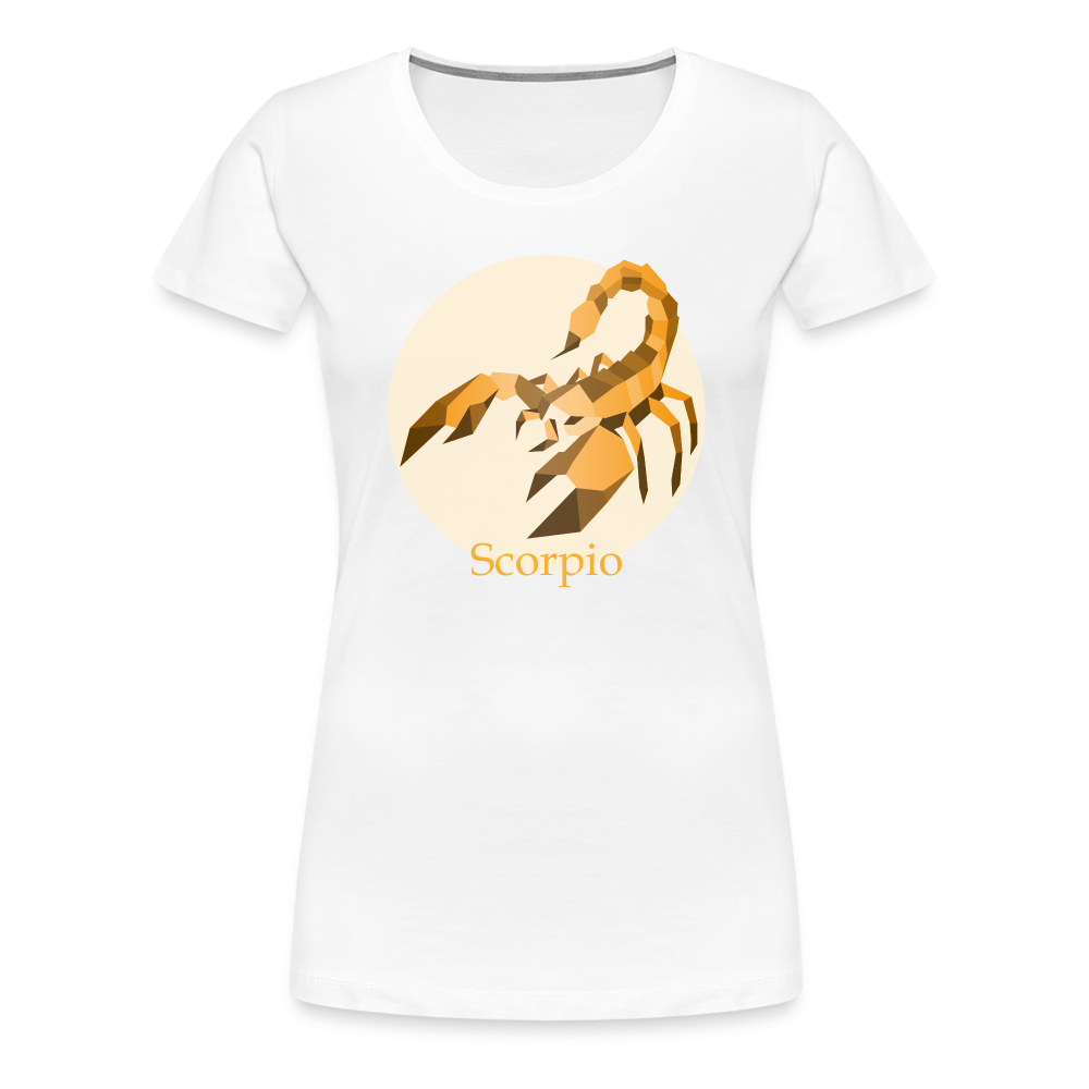 Women’s Mosaic Scorpio Premium T-Shirt - white