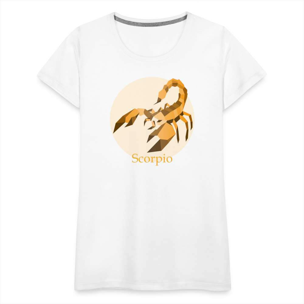 Women’s Mosaic Scorpio Premium T-Shirt - white