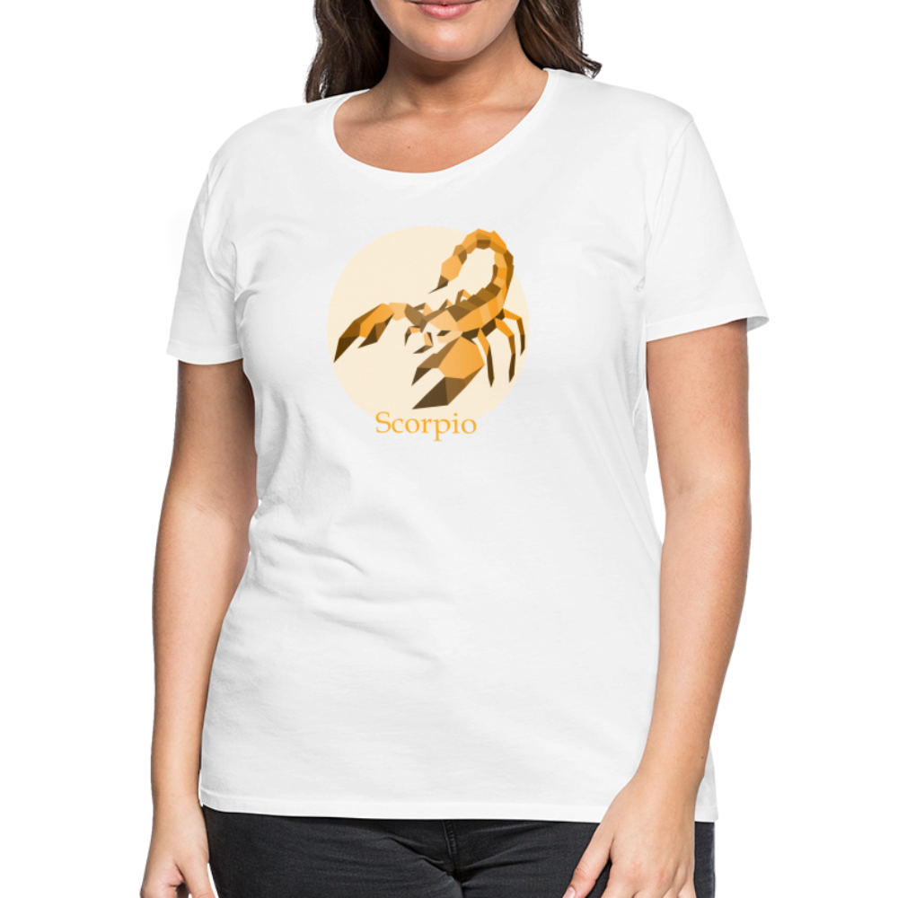 Women’s Mosaic Scorpio Premium T-Shirt - white