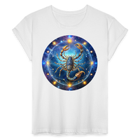 Thumbnail for Women's Symbol Scorpio Relaxed Fit T-Shirt - white