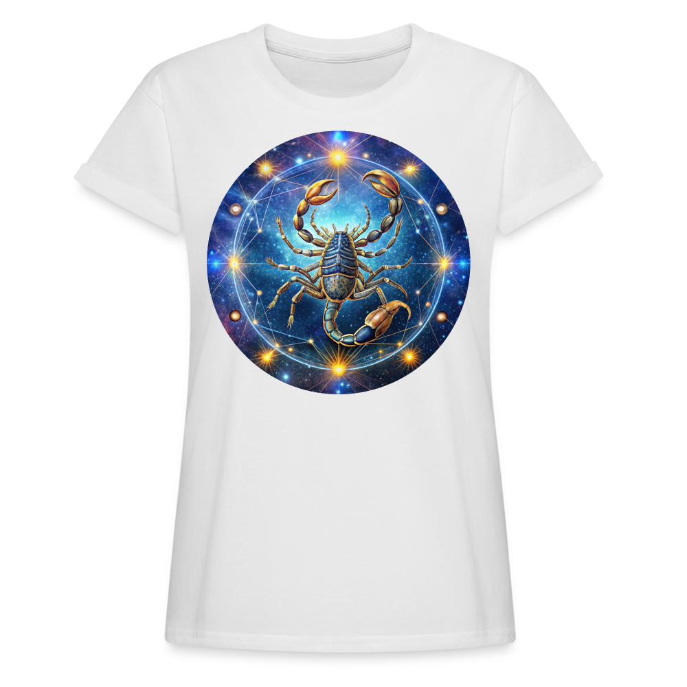 Women's Symbol Scorpio Relaxed Fit T-Shirt - white