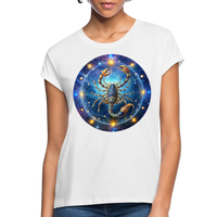 Thumbnail for Women's Symbol Scorpio Relaxed Fit T-Shirt - white