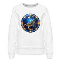 Thumbnail for Women’s Mystic Scorpio Premium Sweatshirt - white