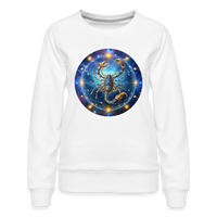 Thumbnail for Women’s Symbol Scorpio Premium Sweatshirt - white