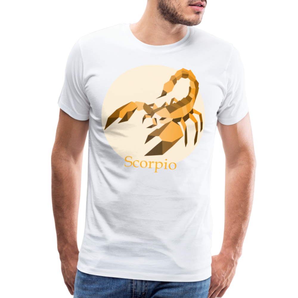 Men's Mosaic Scorpio Premium T-Shirt - white