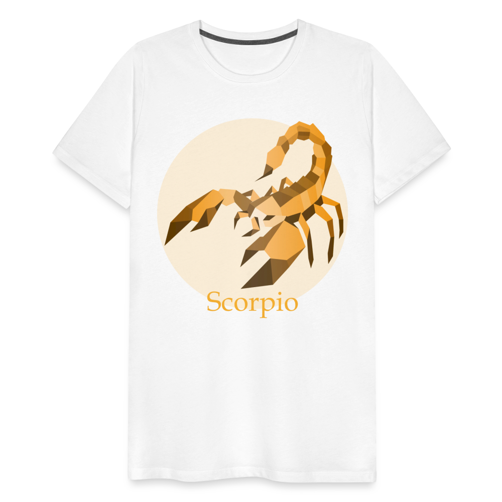 Men's Mosaic Scorpio Premium T-Shirt - white