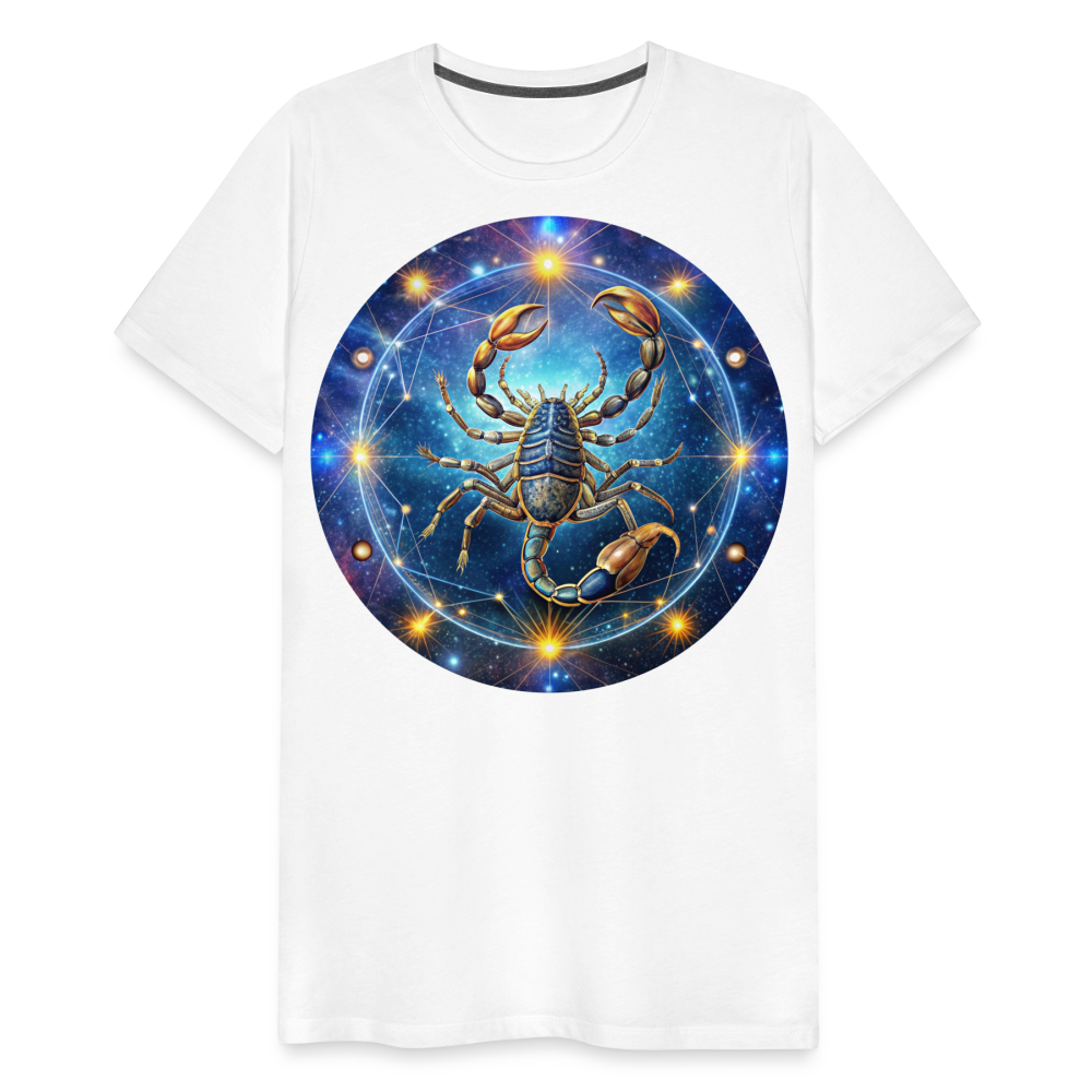 Men's Symbol Scorpio Premium T-Shirt - white