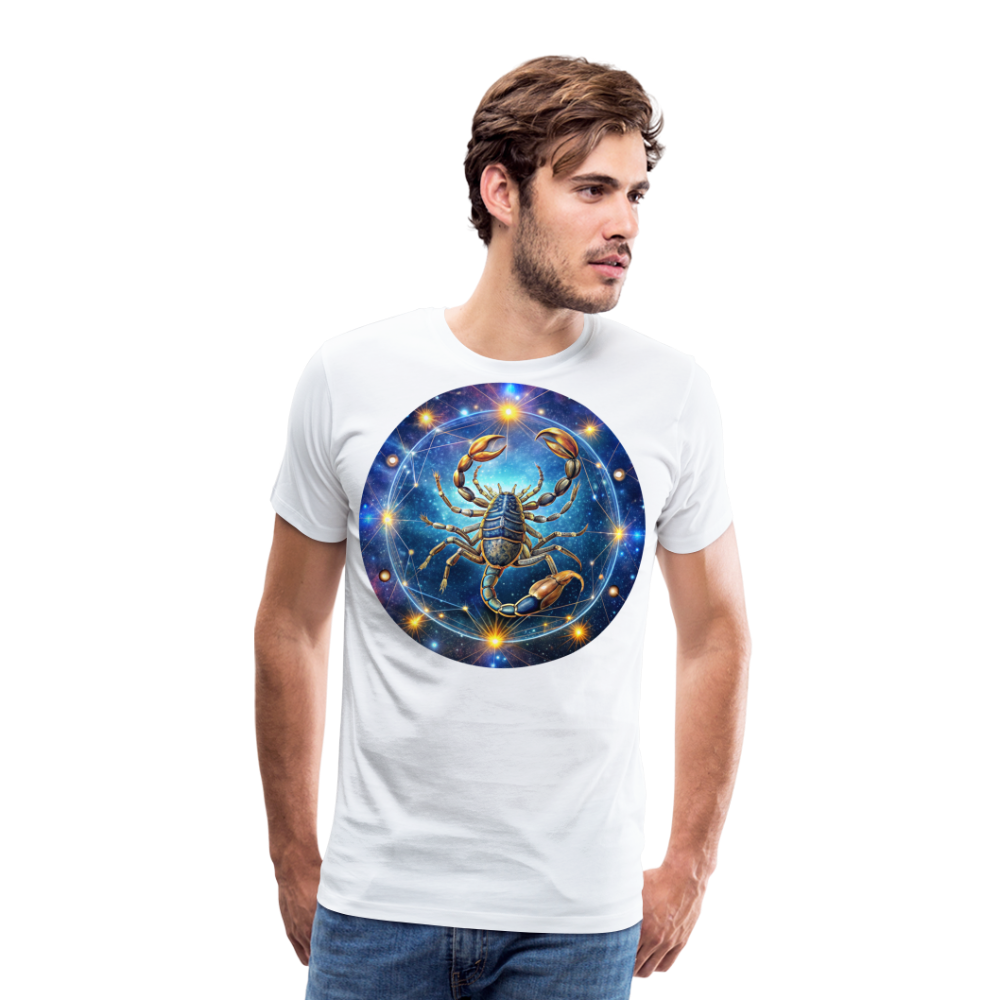 Men's Symbol Scorpio Premium T-Shirt - white