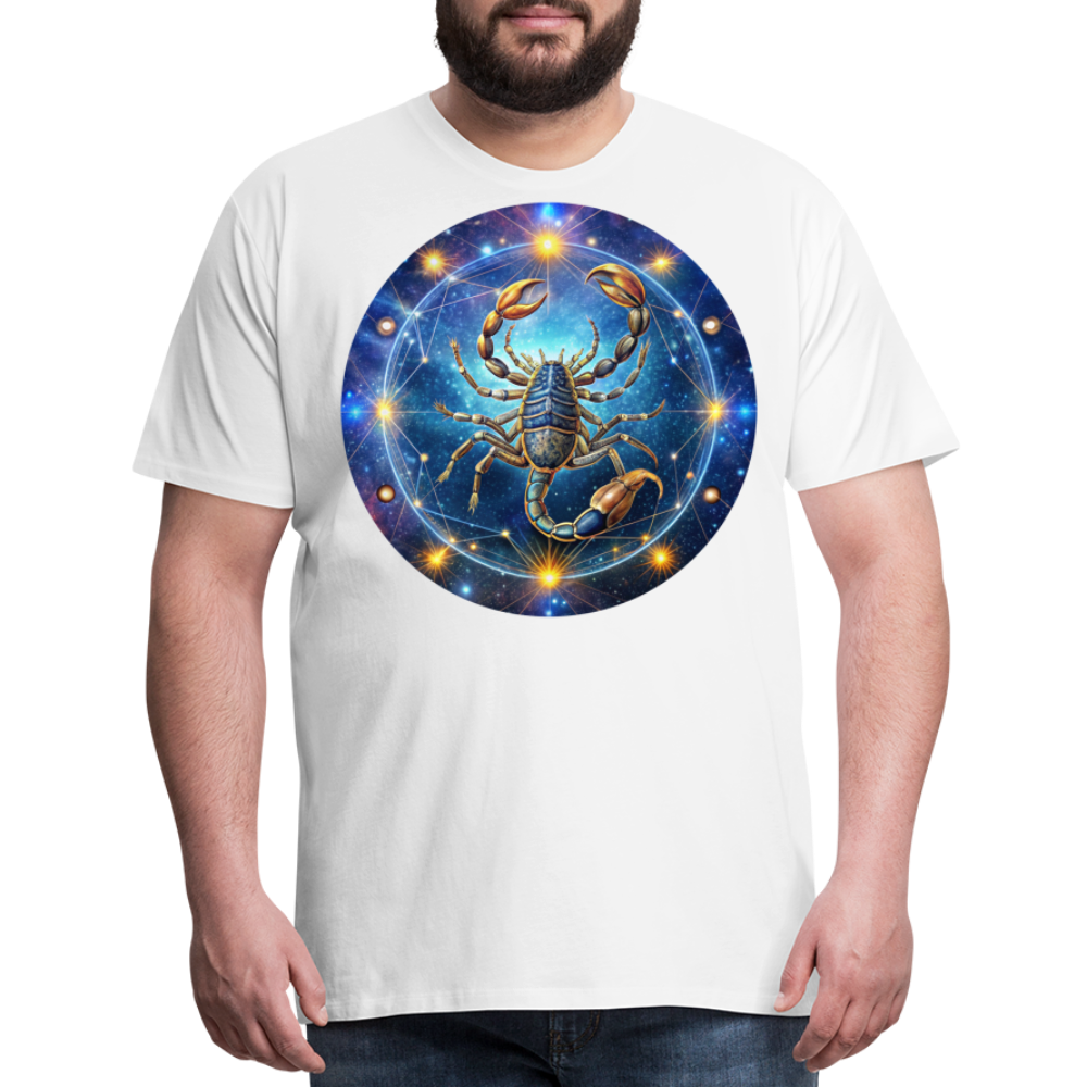 Men's Symbol Scorpio Premium T-Shirt - white