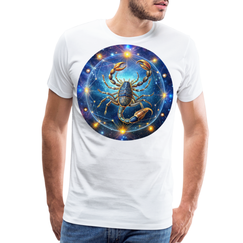 Men's Symbol Scorpio Premium T-Shirt - white