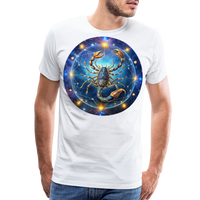 Thumbnail for Men's Symbol Scorpio Premium T-Shirt - white