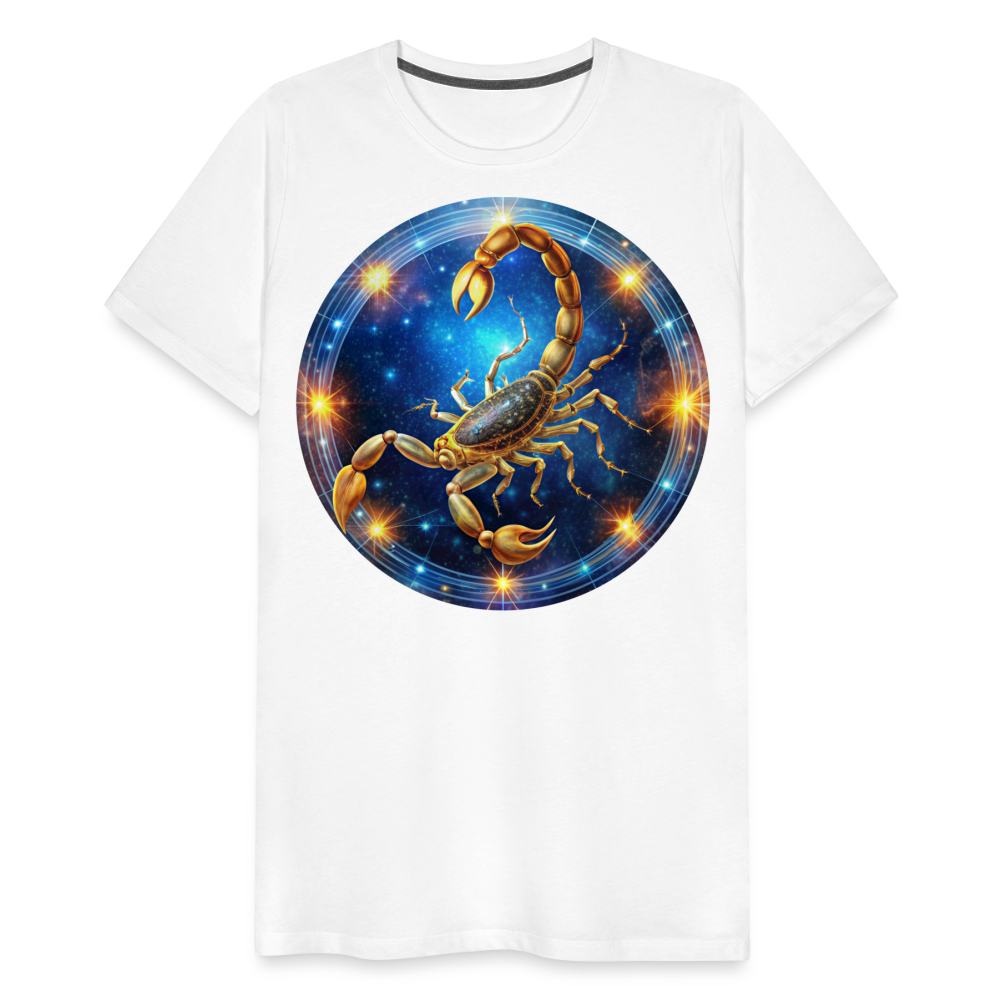 Men's Mystic Scorpio Premium T-Shirt - white