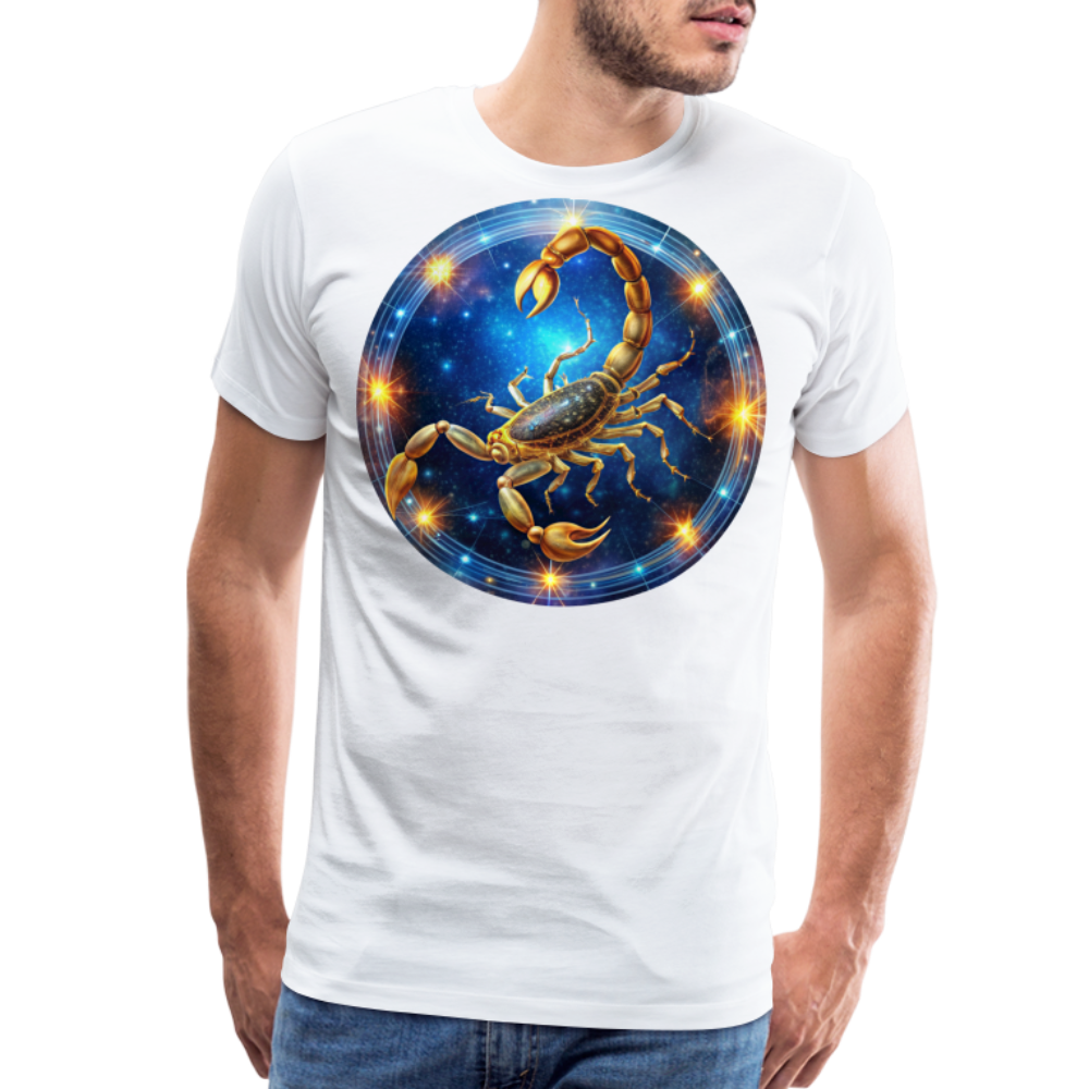 Men's Mystic Scorpio Premium T-Shirt - white