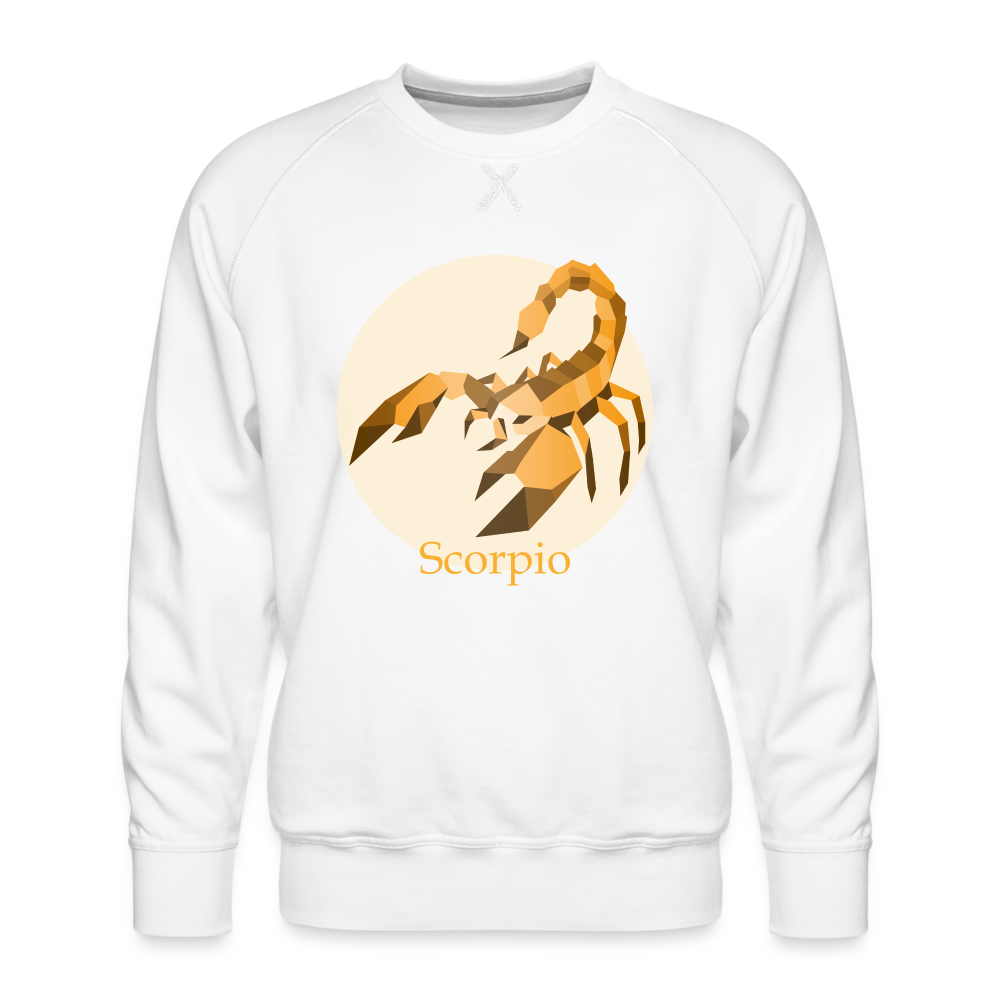 Men’s Mosaic Scorpio Premium Sweatshirt - white