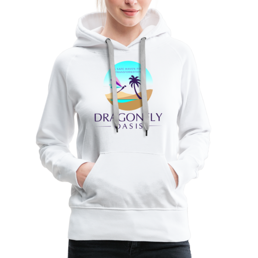 Women’s Dragonfly Oasis V.1 Premium Hoodie - white