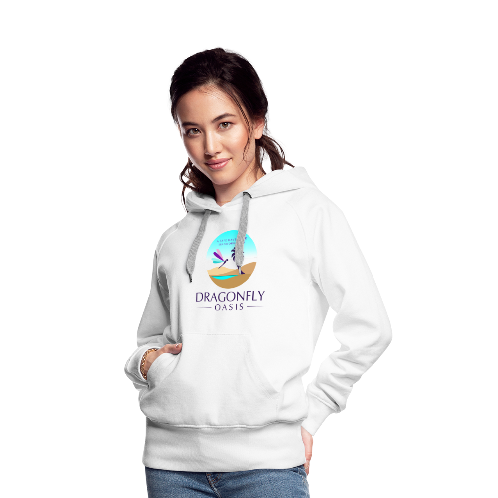 Women’s Dragonfly Oasis V.1 Premium Hoodie - white