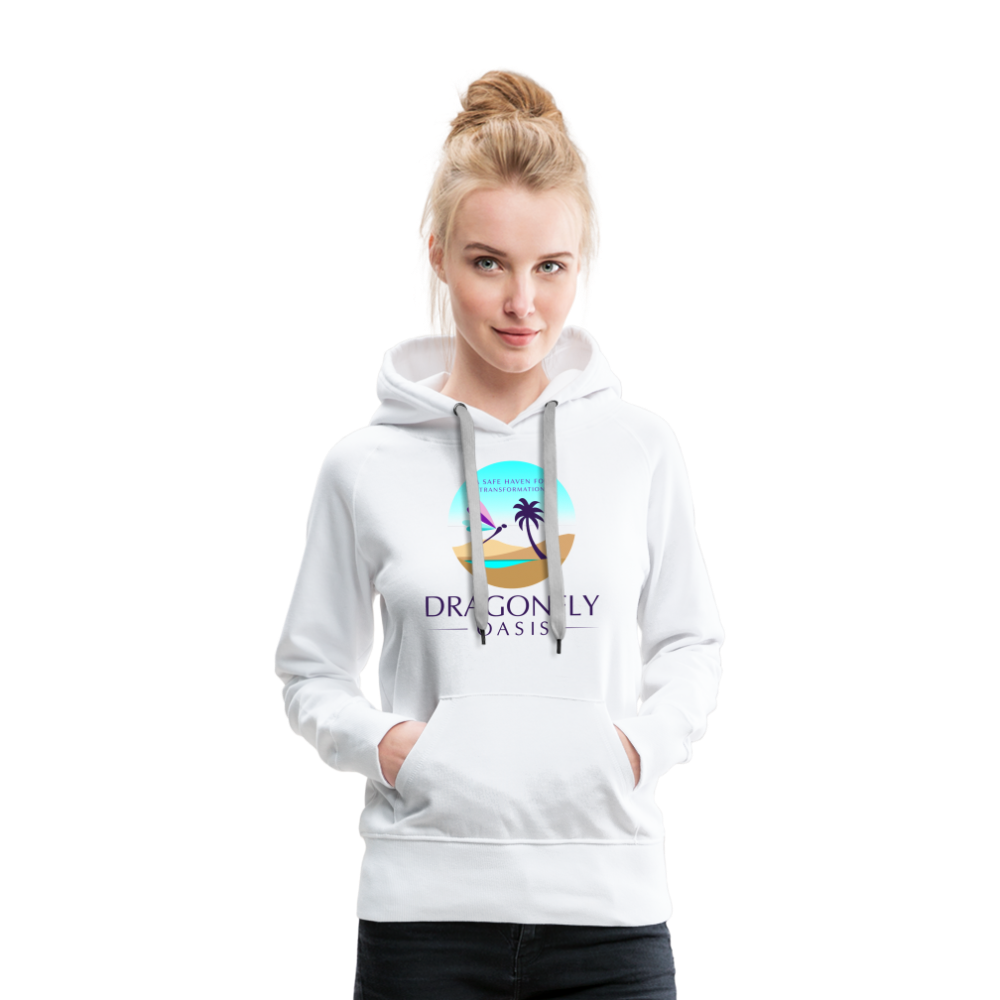 Women’s Dragonfly Oasis V.1 Premium Hoodie - white