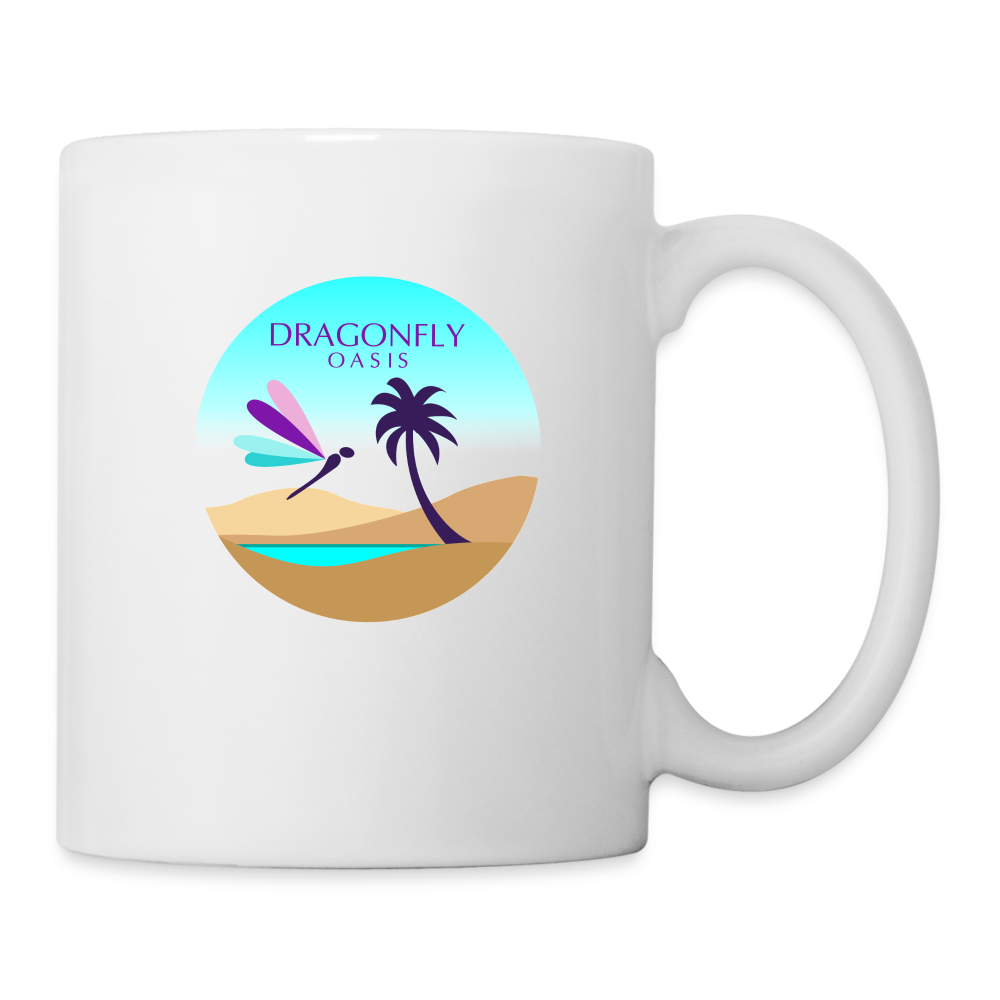 Dragonfly Oasis V.2  Coffee/Tea Mug - white