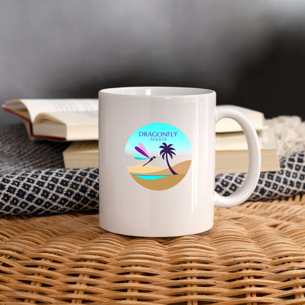 Dragonfly Oasis V.2  Coffee/Tea Mug - white