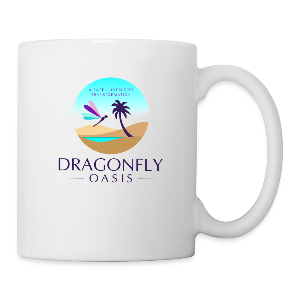 Dragonfly Oasis V.1  Coffee/Tea Mug - white