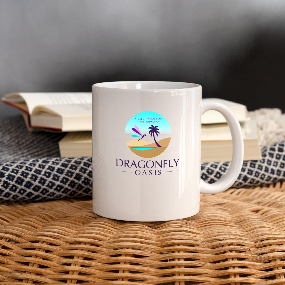 Dragonfly Oasis V.1  Coffee/Tea Mug - white