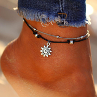 Thumbnail for Vintage Boho Multi Layer Sun Anklet Ankle Bracelet