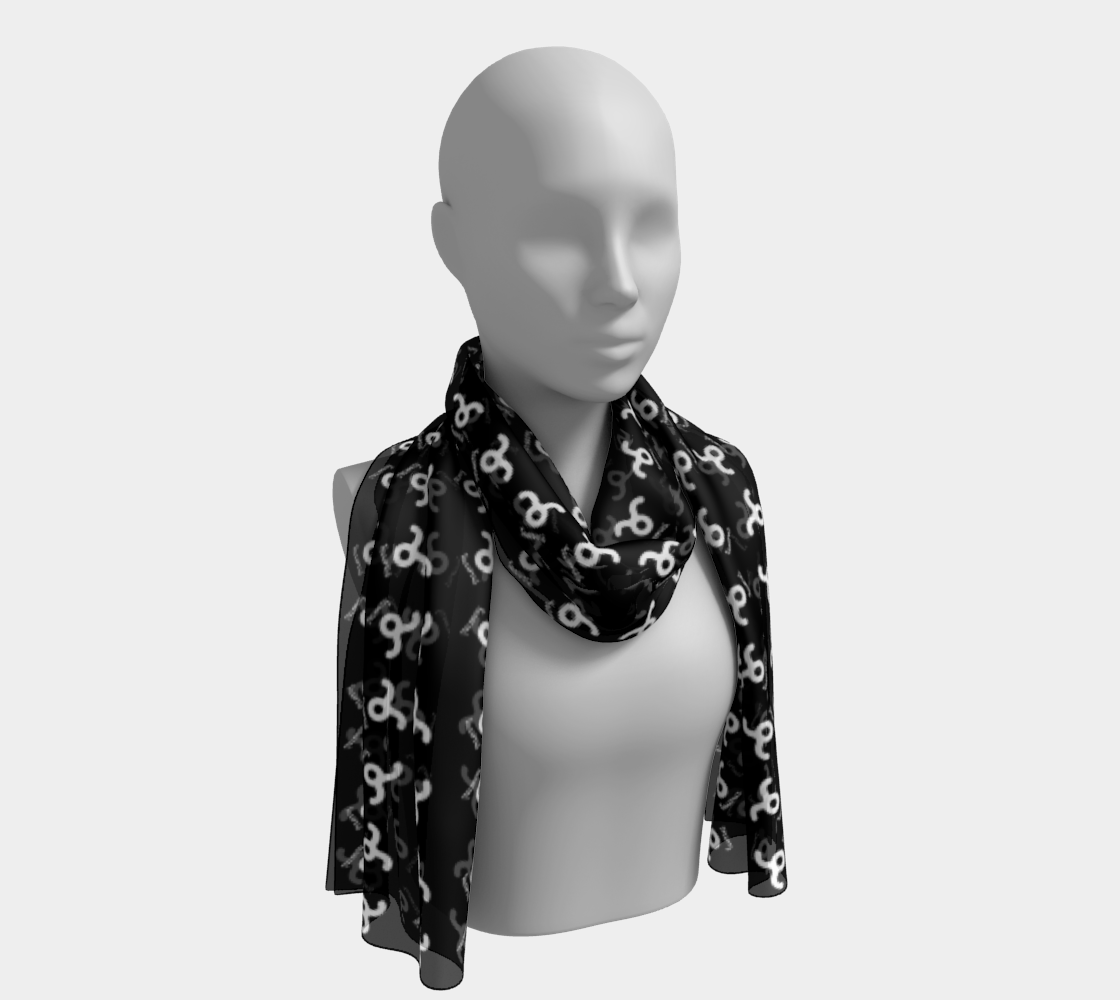 Taurus Symbol Long Scarf