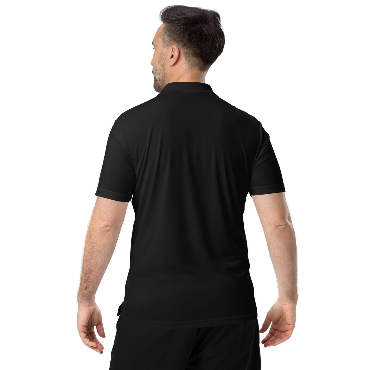 Men's Aquarius Black Polo Shirt